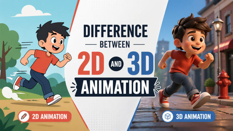 Difference Between 2D and 3D Animation