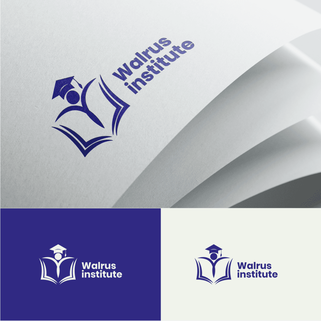 Walrus Institute Logo Design for a graphic designer portfolio