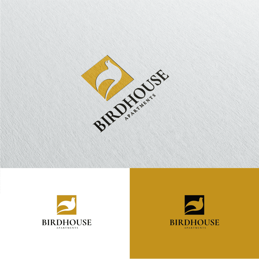 Birdhouse Apartment Logo Design for a graphic designer portfolio