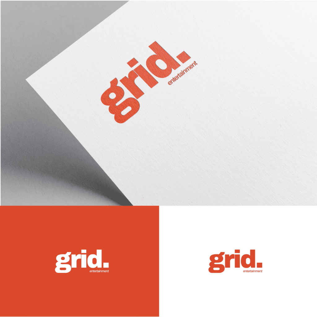 Grid Entertainment Agency Logo Design for a graphic designer portfolio