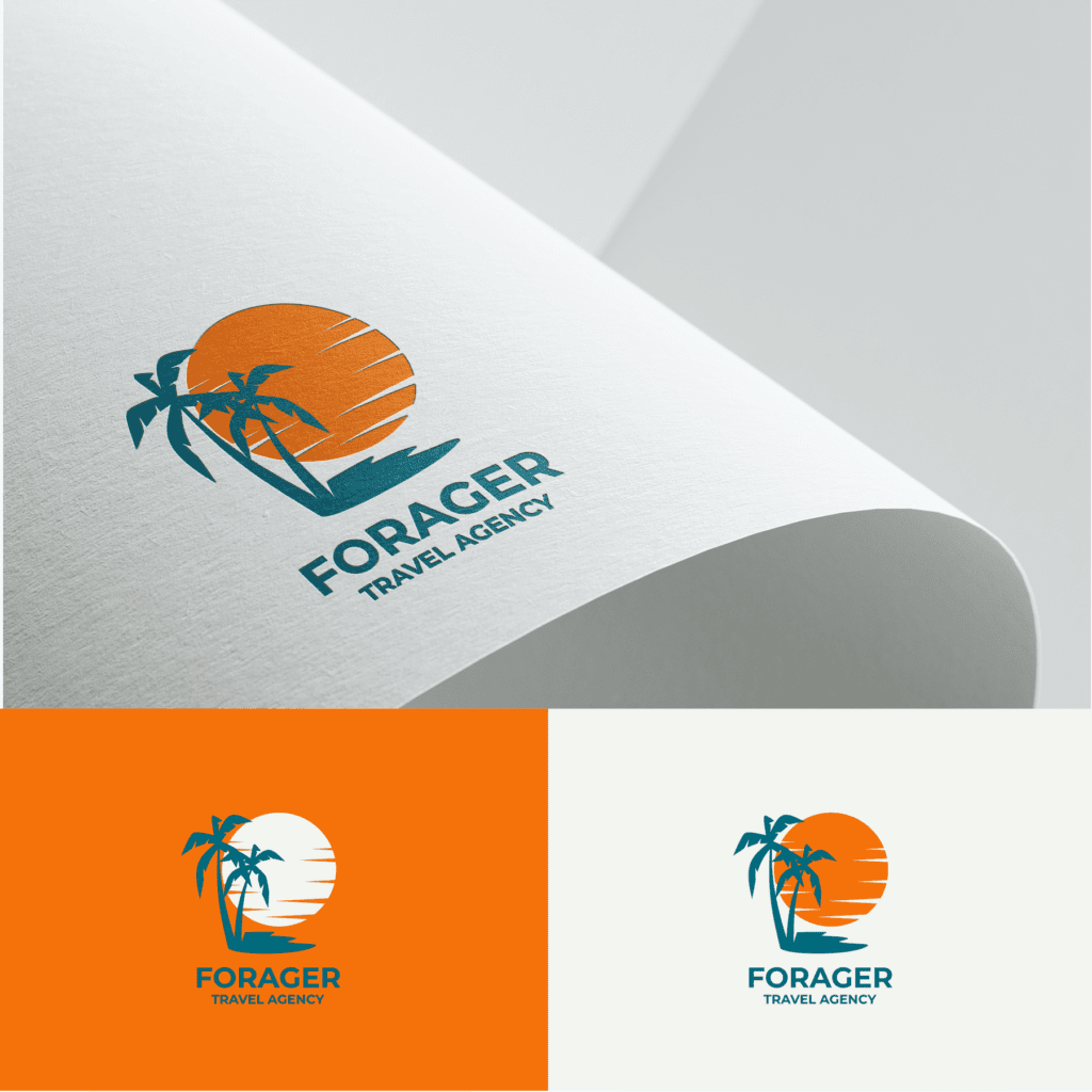 Forager Travel Agency Logo Design for a graphic designer portfolio