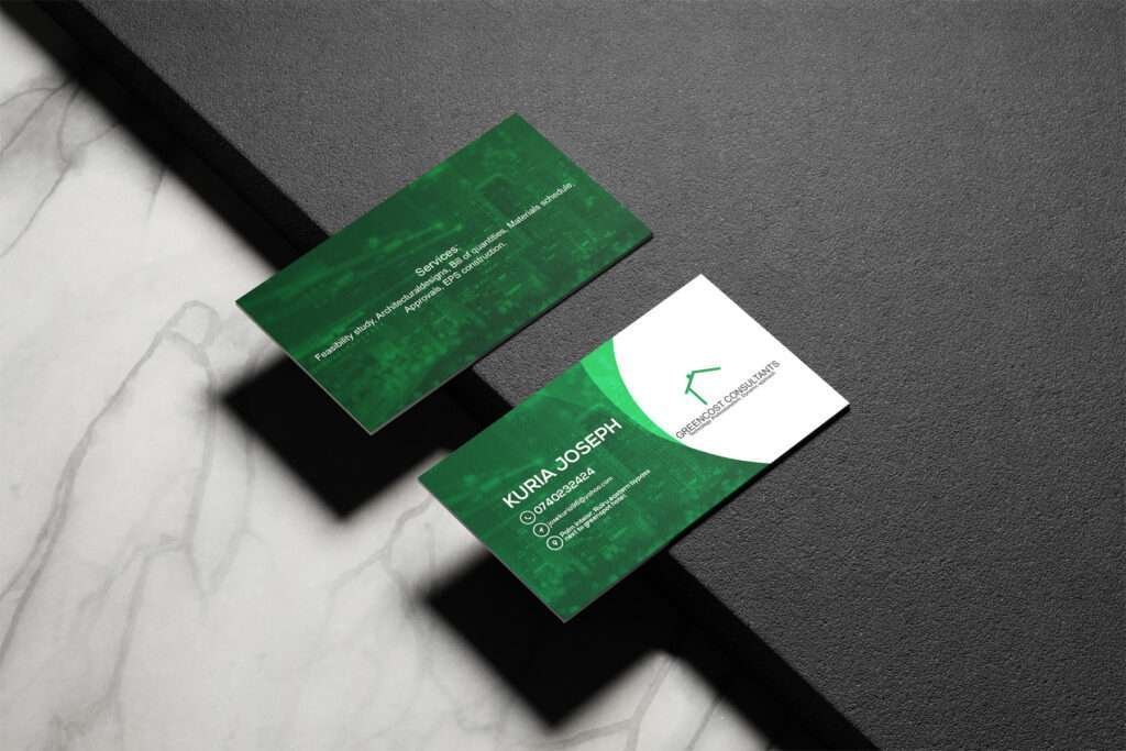 Business Card Design for graphic designer portfolio
